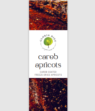 Carob Coated Freeze-Dried Apricots - Gloria Dieu